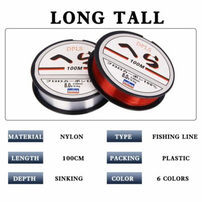 best mono fishing line uk Monofilament 14lb-127lb Fishing Line with Low Memory High Tensile Strength Big Game Nylon Fishing Leader Lines for Saltwater Freshwater Transparent Blue Sports & Outdoors Best Braided Fishing Lines UK: