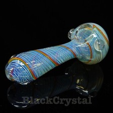 4.75" Handmade Thick Color Changing Sapphire Tobacco Smoking Bowl Glass Pipes