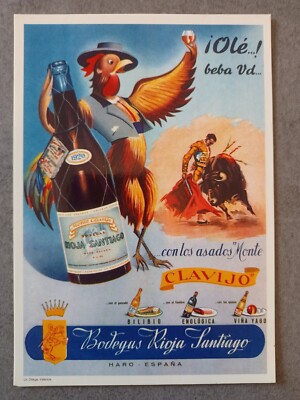 (CP038) Karte Poster Illustrator Clavijo Rioja Santiago