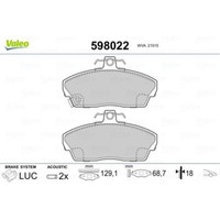 Valeo BremsbeläGe Vorne FüR Honda Civic VII Hatchback Rover 200 400