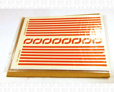 Virnex HO Decals Orange 5/32 Inches Stripe Set 9185