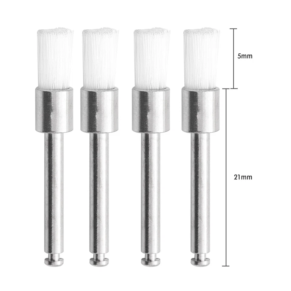 Trava de escova de polimento dental descartável OneMed tipo plano branca 100 peças/caixa - Imagem 4 de 4