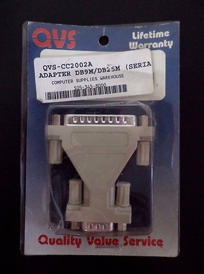 *NEW* QVS Computer Power A/C Adapter DB9M/DB25M 