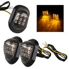 <!--F#f_0-->2x 12V Amber Motorcycle 9 LED Flush Mount Turn Signals Indicators Blinker Light<!--F/-->