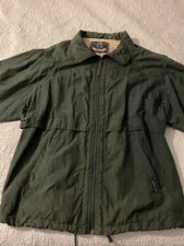 Vintage Members Only Bomber Racer Windbreaker Jacket Zip Men's XL Green