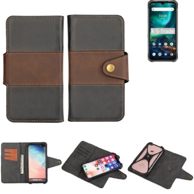 Handy Hülle für UMIDIGI Bison 2021 Wallet Case + Cover Handyhülle Tasche Brau