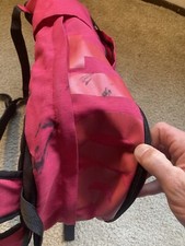 Nike Large Pink  Black Backpack Fair Condition Multiple Stains