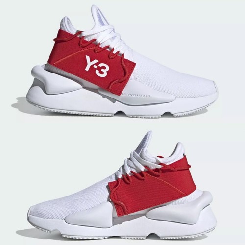 y3 red sneakers