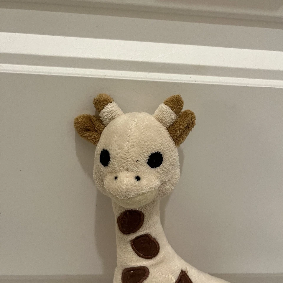 Juguete de sonajero de felpa suave Sophie La Giraffe de Vulli Lovey 9” bebé jirafa Foto 3 de 4