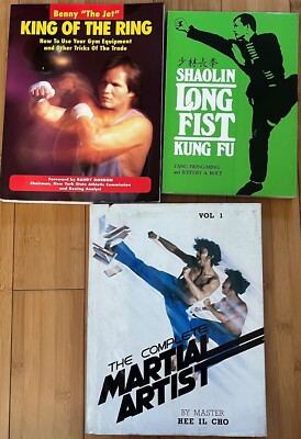N02  Hee Il Cho Complete Martial Artist  HC + 2 Kick instructional books RARE
