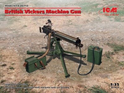 ICM 35712 1/35 Britisch Vickers Machine Gun (100% New Formen)