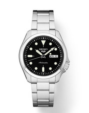 Seiko 5 Sports SRPE55 40 mm Steel Black Dial Day Date Automatic Men's Watch