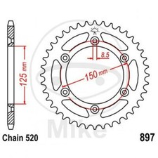 Corona Z51 520 D.int. 125 727.03.63 Husaberg 450 FE 70° Engine 2009-2014
