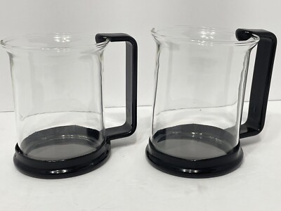 BODUM copies Glass Cup Mug Espresso Tea Coffee Set Lot of 2￼