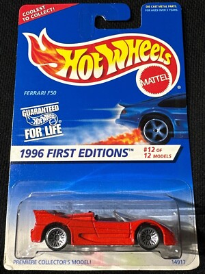 Hot Wheels 1995 Ferrari F50 #377 14917 1996 First Editions #12 of