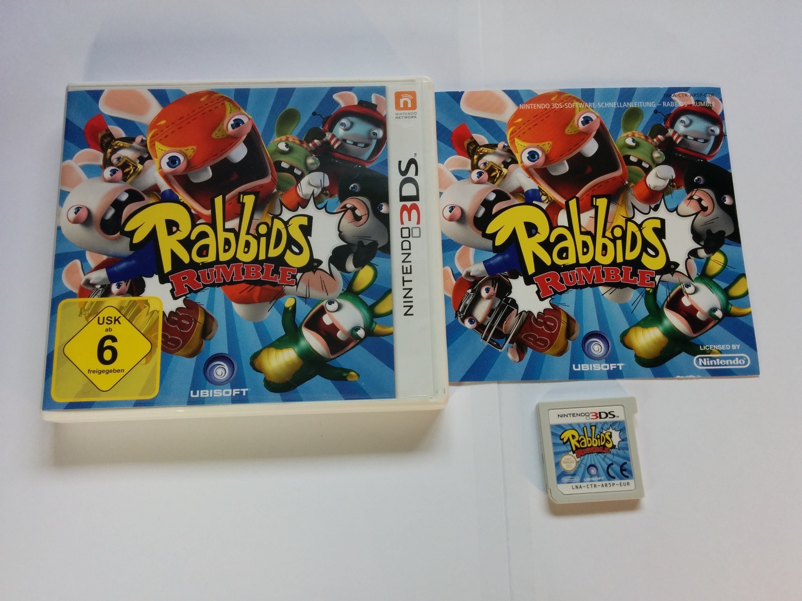 Rabbids Rumble - German Case - Nintendo 3DS Game - 2DS, XL - Free, Fast P&P!
