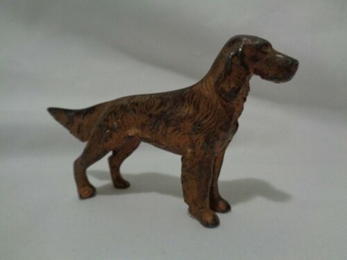 1940er Jahre Massivmetall Irish English Setter Hund Briefbeschwerer Gewichte 14 OZ - Bild 1 von 8