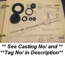 FORD Capri Mk2 1300 Brake Master Cylinder Repair Seals Kit (No Servo) (1974- 78)