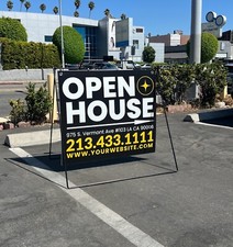 A-Frames Metal Sign Stand for Real Estate 5 QTY SET