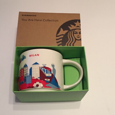 Starbucks Milan YAH Mug Italy Fashion Cable Car Duomo You Are Here
