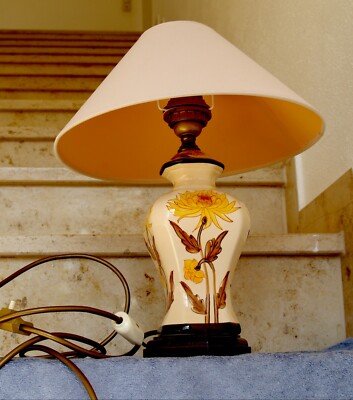TISCHLAMPE KERAMIK HAND BEMALT
