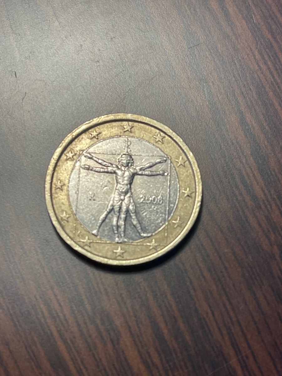 2008 Leonardo Da Vinci Coin of 1 Euro Italy | eBay