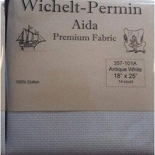 StitchEase Antique White Aida Fabric - Premium Quality 14 Count Cross Stitch Mat