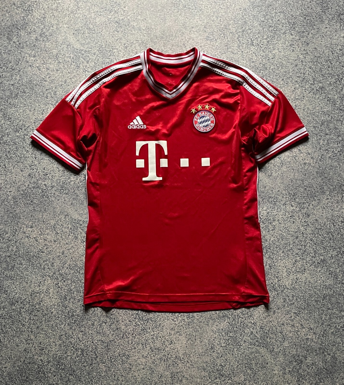 Camiseta de fútbol 2013-2014 Bayern Munich Adidas Home Shirt talla XL niños