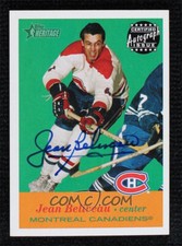 2001-02 Topps Heritage Certified Autograph Issue Jean Beliveau auto SP