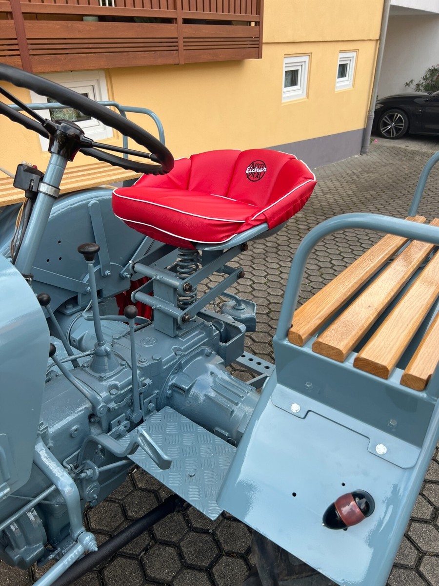 SITZKISSEN FÜR EICHER Traktor Trecker Schlepper Mit Bestickung