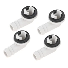 4Pcs Air Conditioner Drain Hose Connector Window AC Drain Adapter Elbow Fitting