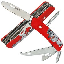 SWIZA Kinder-Taschenmesser J06 JUNIOR X-MAS SNOWMAN Multitool abgerundete Klinge