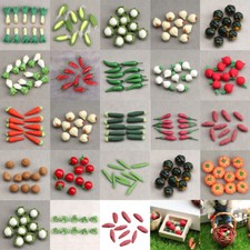 Lot 10 Dollhouse Miniature Food Vegetable Carrot Pumpkin Tomato Kitchen 1:12 Set