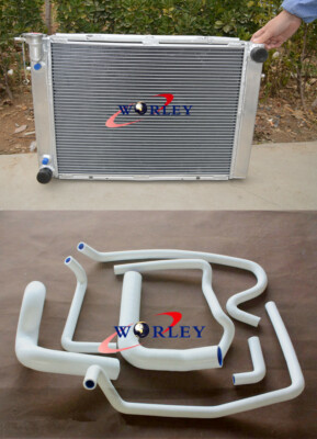 3 Row For Holden V8 Commodore VG VL VN VP VR VS V8 Aluminum Radiator+white HOSE