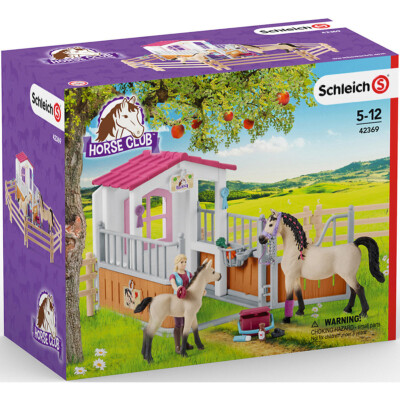 Schleich Horse Club Box with Arabian Horses and Horse Caretaker