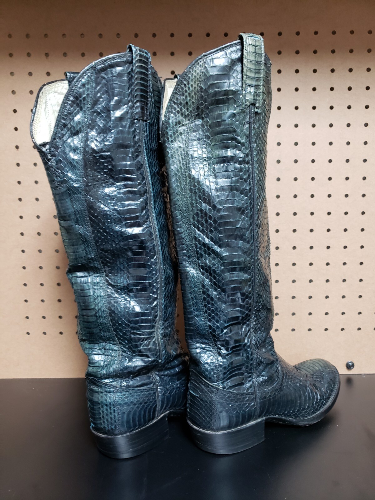 Dan Post Vintage Full Genuine Python Black Wester… - image 3