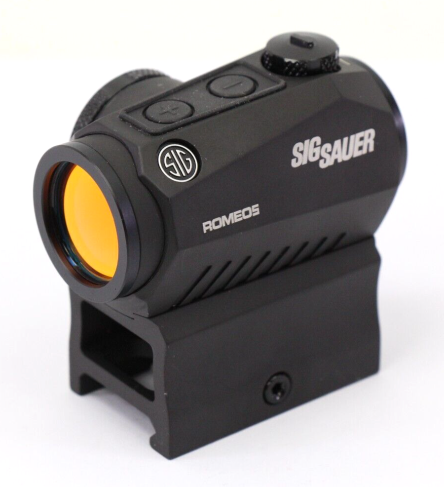 Sig Sauer Romeo 5 Red Dot Sight w/ Riser Mount Black Steel w/ Rubber
