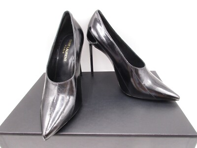 Saint Laurent YSL Teddy 105 Black Leather Pumps 36.5 | eBay