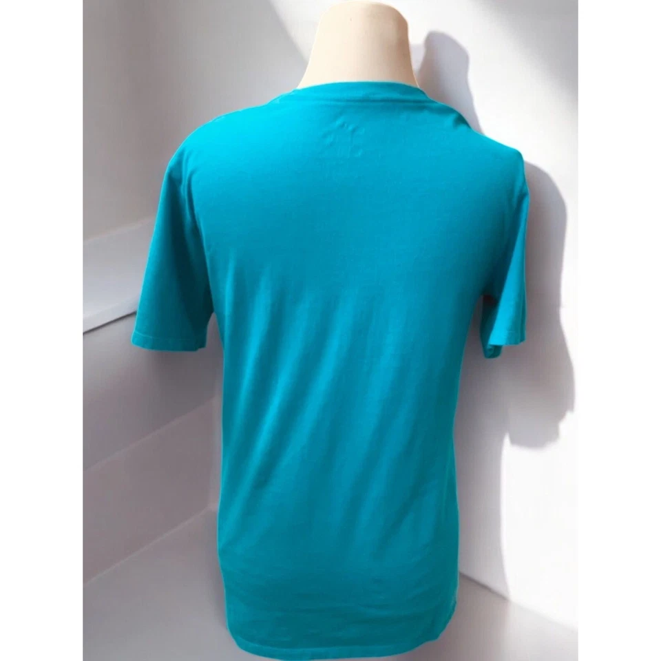 Nike Super Bowl 50 Carolina Panthers Tee Ladies Small Athletic Fit Turquoise - Image 3 of 4