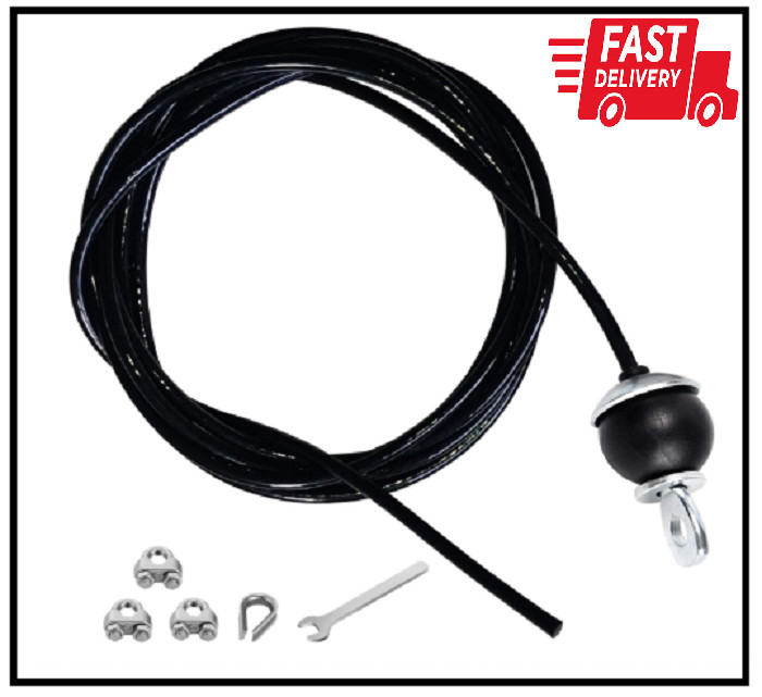 Home Gym Fitness LAT Pulldown Cable Replacement 78/118/ 236 Inch, 6Mm Adjustable