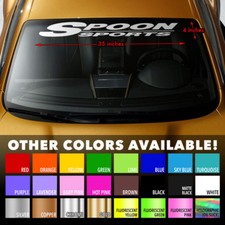 Spoon Sports Windshield Banner Vinyl Decal Sticker For Honda Type-r S2000 Civic Spoon Sports Windshield Banner Vinyl Decal Sticker For Honda Type-r S2000 Civic