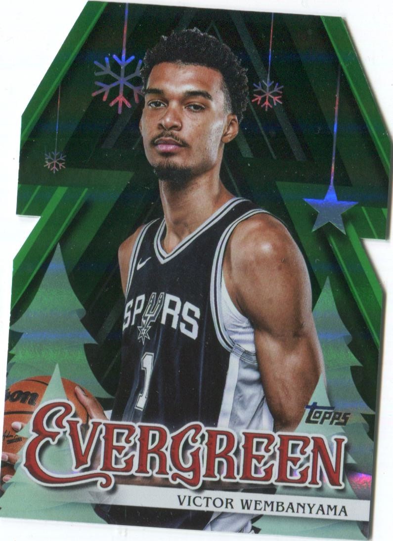 VICTOR WEMBANYAMA 2025/26 Topps HOLIDAY Basketball EVERGREEN Insert