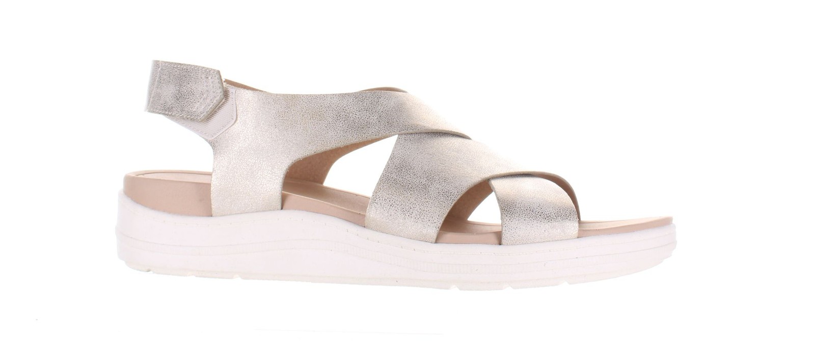 Dr Scholls Womens Time Off Sea Gold Slingback Sandals Size 8.5 7807479