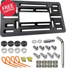 Front License Plate Mounting Kit-Universal Front Plate Holder Adapter Bumper Bra