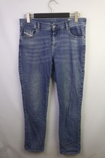 DIESEL D-SANDY Denim 009AA Stretch Straight Regular Waist Jeans Women's W31 L32