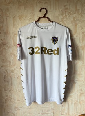 Leeds United 2017/2018 Home Football Shirt Soccer Jersey Kit Kappa Men's Size L