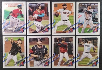 Topps 2021 Arizona Diamondbacks Team Set 20 Karten VARSHO RC WEAVER