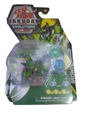 Bakugan Evolutions Griswing with Nano Shadow and Lancer Platinum Power Up Pack