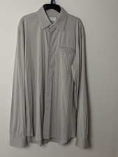 PRADA Italy Men’s Gray Long Sleeve Button Front Shirt Size 39 / 15.5 - 23x31