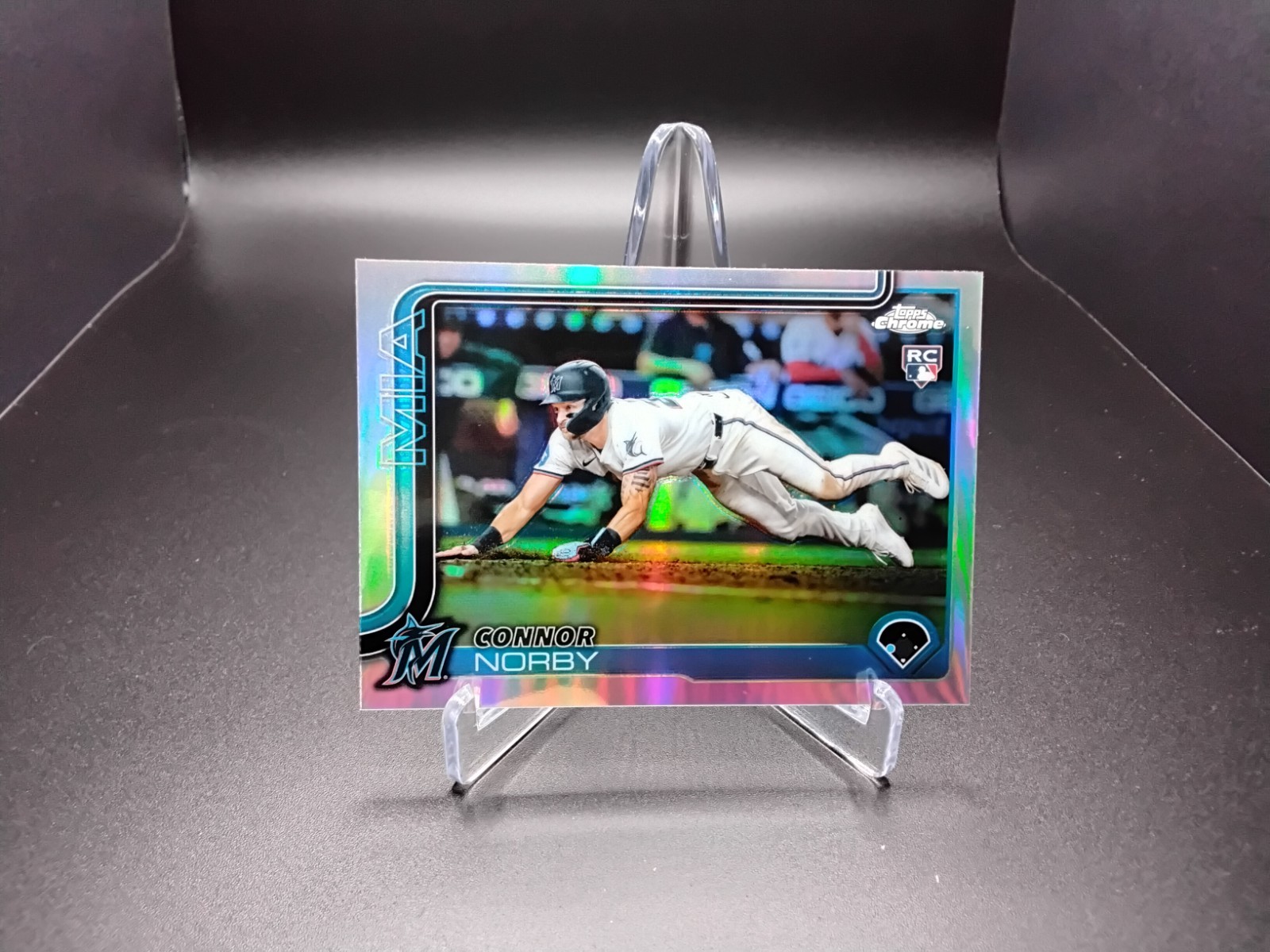 2025 Topps Chrome - Connor Norby Rookie Image Variation Miami Marlins #199 